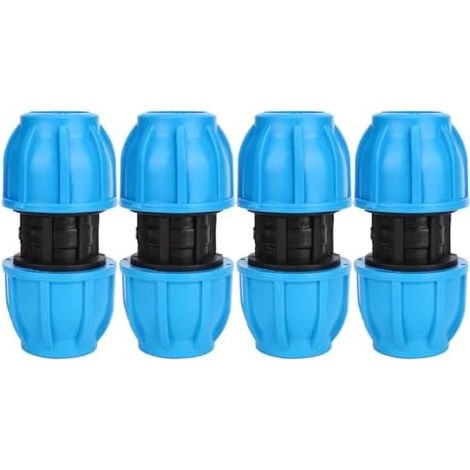 4Pcs PE Plastic 25mm to 25mm Straight Water Hose Connector Joint Fitting Straight Tube Pipe Accessory for PE Tube Ball Valve (1/5)