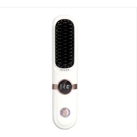 Mini Brosse Lissante Sans Fil Portable - Céramique, 3D Anti-Brûlure, Température Intelligente (1/5)
