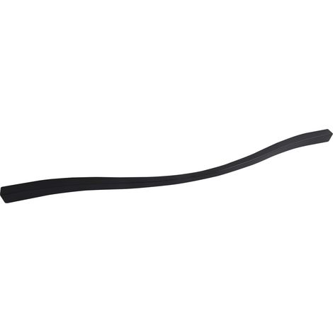 Möbelgriff Fluid Schubladengriff LA 288/320 mm, B 363 mm, ZN schwarz matt