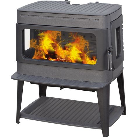 Plamen Gusskaminofen Authentic 50 mit Herdplatte und 12kW (1/5)
