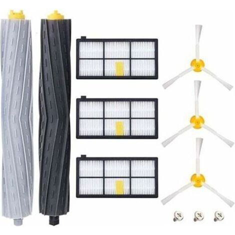 Kit de rechange pour aspirateur robot Roomba – Filtres + brosses (11 pièces) compatible modèles 800 à 980 (1/4)