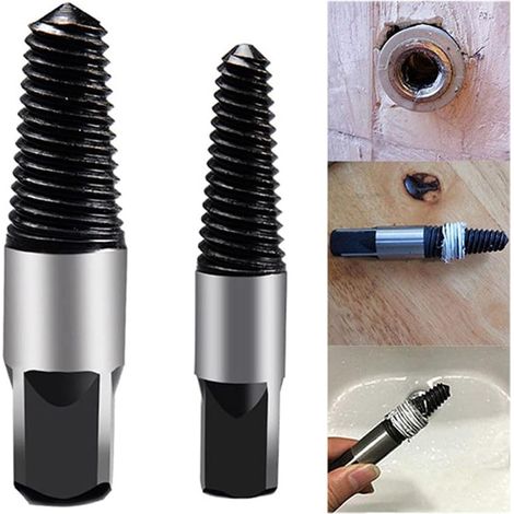 Extracteur de tuyau d'eau cassé de 1/2 pouce et 3/4 pouce pour robinet endommagé et vanne triangulaire (1/4)