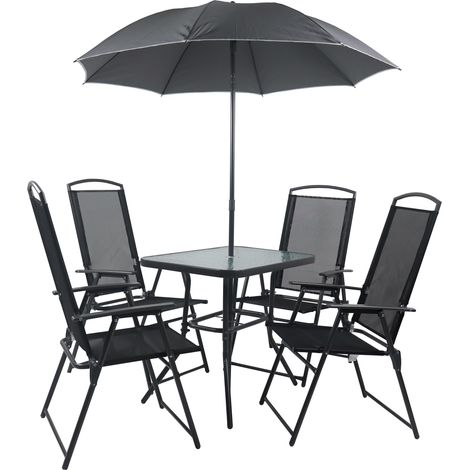 Set di mobili da giardino del gruppo di sedute di 5 pezzi 80 105x80x56 - VCM