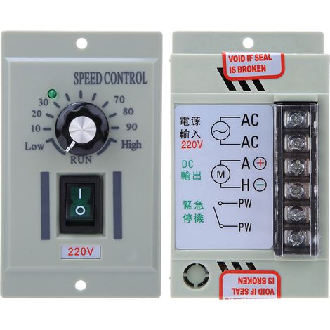Mini-Drehzahlregler mit Permanentmagnet, DC-51, 220 V Eingangsspannung, Ausgangsspannung DC 0–240 V (1/5)