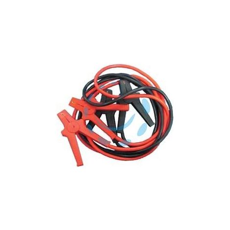 CAVI COLLEGAMENTO BATTERIA AUTO PINZE RIVESTITE - mt.4,5, 480A, cavo interno mm2 35