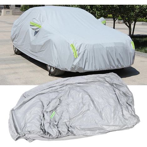 Housse de voiture imperméable et résistante, protection intégrale extérieure pour véhicules de 194,88 x 74,80 x 59,06 pouces (1/5)