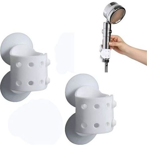 TAISHENGDA Ventosa in silicone per doccia, telaio doccia regolabile, non richiede foratura, installazione rapida (1/5)