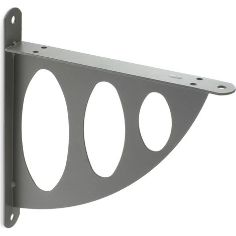 Escuadra para Estantería  Estilo Decorativo  Fabricado en Acero  Acabado en Cromo Mate Líquido  Medidas 26200195 mm  Sistema de Fijación Atornillado  1 Unidad -