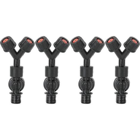 Lot de 4 têtes de pulvérisation à double buse anti-goutte pour pulvérisateur agricole électrique à dos (1/4)