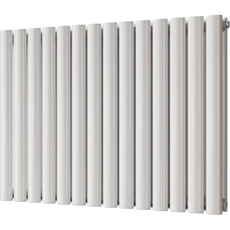 Omeara - White Horizontal Radiator H600mm x W812mm Double Panel