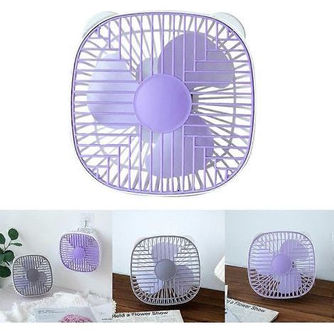 HONORNIC - Ventilateur de plafond USB, ventilateur de bureau pour l'intérieur et l'extérieur, pour le camping, les tentes et les gazebos suspendus (gris) (1/4)