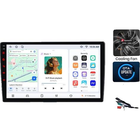 Autoradio, Lecteur Multimédia, Système de Navigation, compatible avec Chevrolet Aveo 2006-2012, V7 (4 Go 64 Go) (1/2)