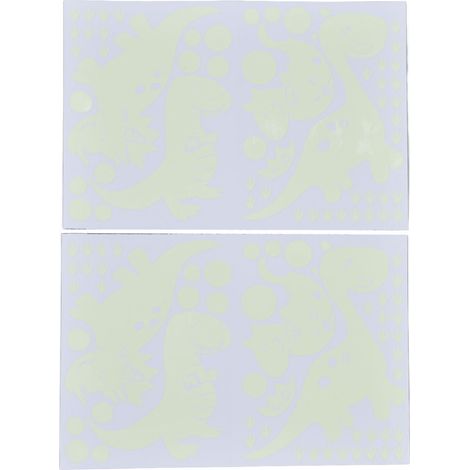 Autocollant mural phosphorescent dinosaure - Décal brillant chambre enfant, sticker décoratif lumineux à coller pour décoration intérieure maison (1/5)