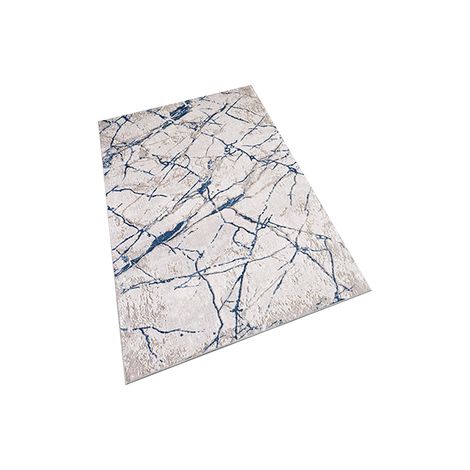 Alfombra de poliester estampada 60 x 100cm modelo Marmol multicolor