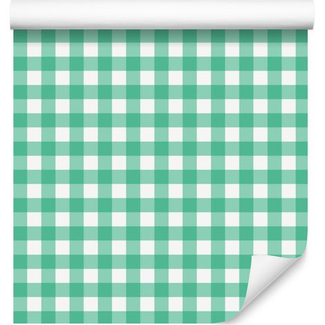 Carta da parati con motivo a tema menta e mare per soggiorno e camera da letto, 50x1000 cm (1/5)
