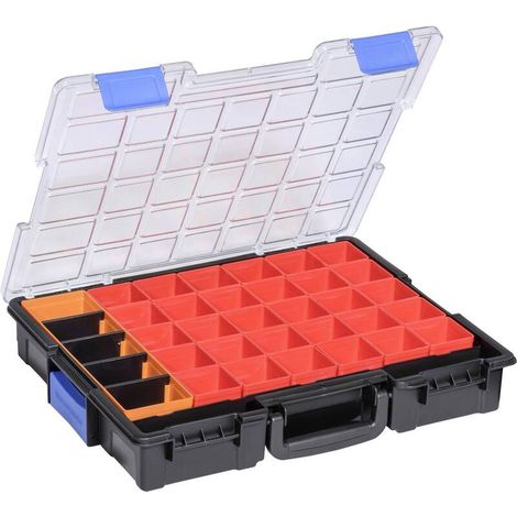 [NEUWERTIG] B-Ware Allit Sortimentskoffer EuroPlus Pro K44/36 Werkzeugkoffer 36 Fächer schwarz (1/2)
