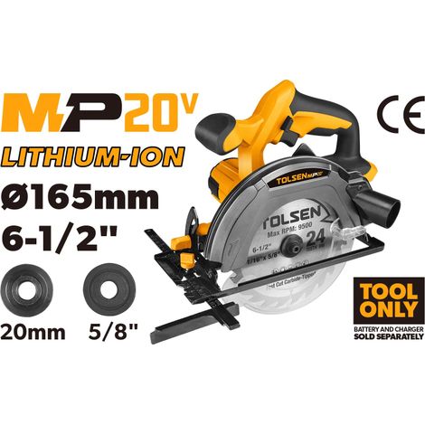 SIERRA CIRCULAR A BATERIA SERIE 20V MP20V TOLSEN
