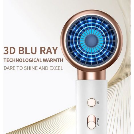 Sèche-Cheveux - 2000 W - 2 Vitesses - Chaud Et Froid - 1 Diffuseur - Blanc (1/5)