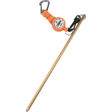Elastic rope made of 316 stainless steel, loss-proof diving rope, telescopic rope, fast automatic retraction, orange--DTEKGAZ
