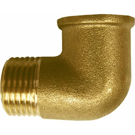 Codo De Latón 1 Macho x 1 Hembra
