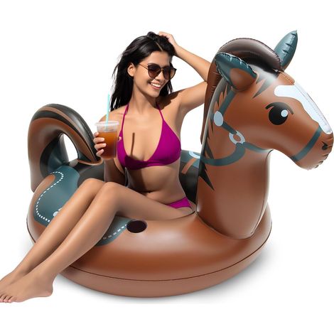 Bouee Piscine Adulte, Gonflable Bouée Piscine pour Piscine, Salon Aquatique Extérieur, Bouée de Piscine Gonflable pour Fête sur la Plage et Jouets de Piscine pour Adultes (1/5)