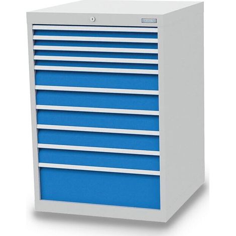 Schubladenschrank, Tiefe 736 mm, R 24-24, Schubladenanzahl: 10 Maße in mm (BxTxH): 705 x 736 x 1019 (1/2)