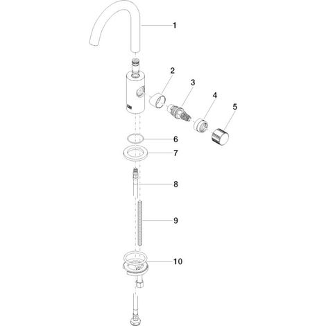 DORNBRACHT 17500661-39 Robinet sur pied, eau froide META 17500661