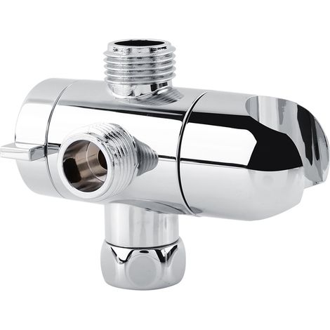 3‑Way Shower Head Diverter and Mount Combo Shower Arm Mounted Valve Bathroom