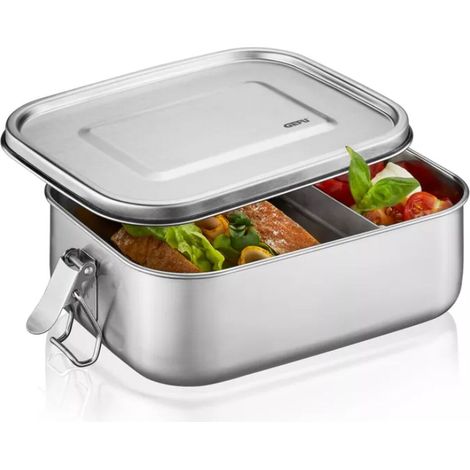 Gefu Endure lunch box argento impermeabile design acciaio (1/2)