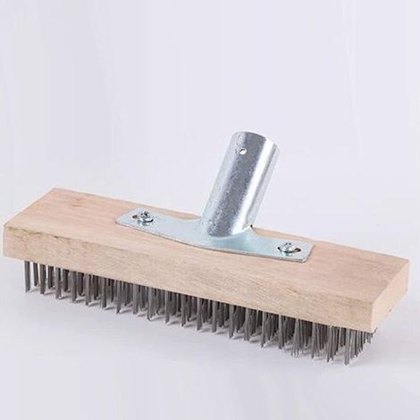 Balai métal 30cm acier, balai métal (sans manche bois) (1/5)