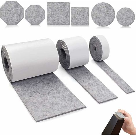 GABRIELLE Patin Feutre Meuble Adhésif,3 Feutre de Protection Feutrine Adhesive Feutrine Autocollante Meuble Patin Antiderapant, pour Protection Pied de Table Chaise Canape, (1/5)
