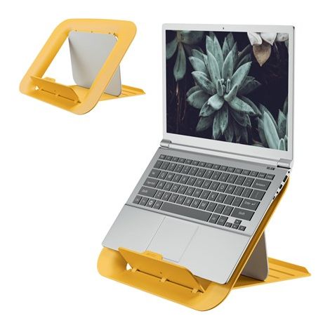 Notebookständer Ergo Cosy höhenverstellbar ABS Kunststoff/Gummi/Silikon gelb (1/5)