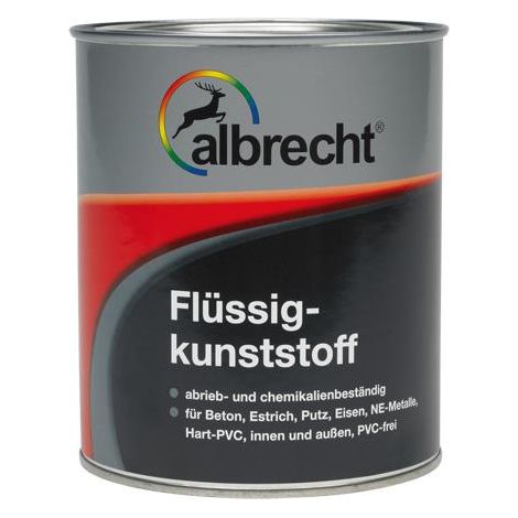 Albrecht Flüssigkunststoff 2,5 l silbergrau RAL 7001 Kunststofflack Innen Außen (1/2)
