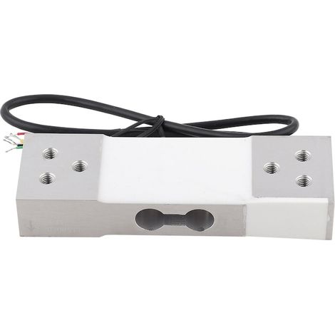 Balance électronique de commerce précise 100kg, capteur de poids robuste en métal, format compact pour comptoir, pesage fiable et exact.