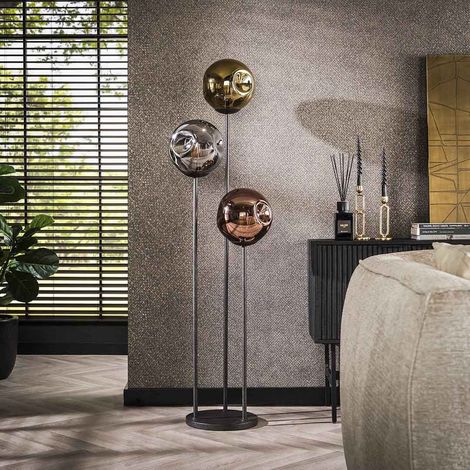Lampadaire moderne 3 lampes en verre Steline (1/4)