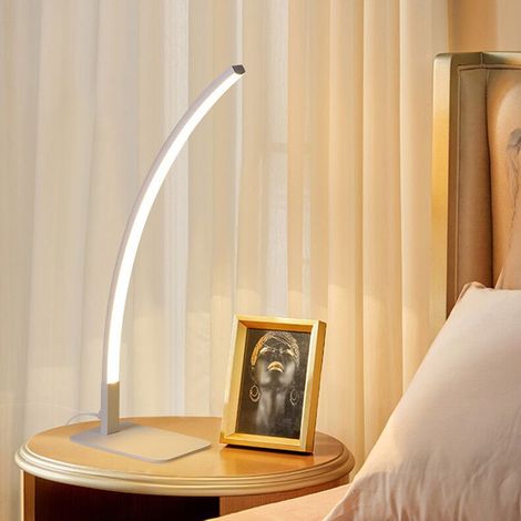 Crea – Lampe de chevet LED 6W – Éclairage blanc chaud 3000K – Métal aluminium – Design scandinave moderne – Économie d'énergie (1/3)