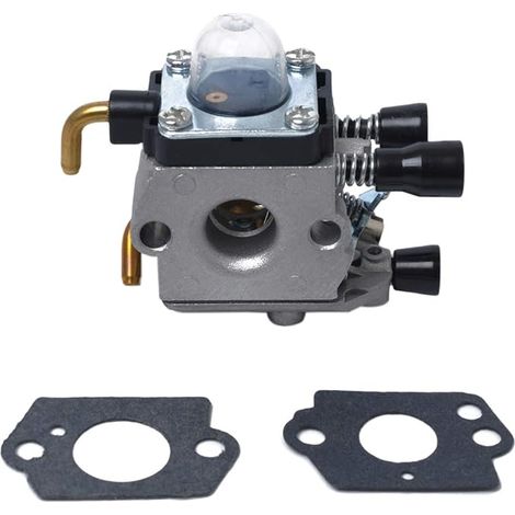 VILLCASE Carburateur De Tondeuse à Gazon Argent Pour Fs38 Fs45 Fs46 Fs55 Fs74 Fs75 Fs76 Fs85 (1/5)