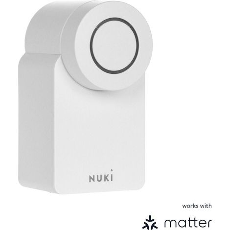 Nuki Smart Lock 4.0 Blanco - Nuki 4.0 - Cerradura inteligente para el control de acceso