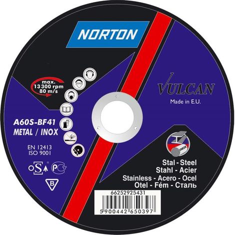 Trennscheibe Norton 115 mm 1 mm Aluminiumoxid 25 Stk