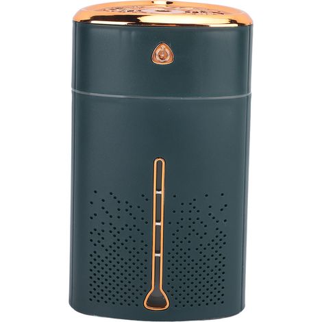 Mini tragbarer USB-Luftbefeuchter mit 1000 ml Fassungsvermögen, Ultraschallfunktion, Touch-Taste und Nachtlicht, ideal für Schlafzimmer, Auto, Büro und Reisen (grün). (1/5)