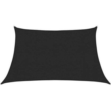 Voile d'ombrage, 160 g/m², noire, 75 x 2 m, polyéthylène haute densité (1/5)