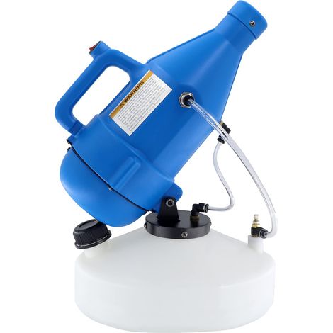 Spruzzatore elettrico portatile ULV da 4,5 litri, atomizzatore disinfettante da 1400 W con portata di 8-10 metri per casa, ufficio e giardino.