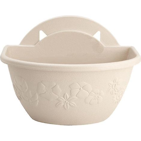 1 pot de fleurs suspendu en plastique