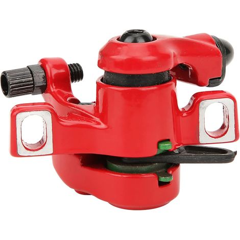 Frein à disque de Scooter électrique, étrier de frein à disque arrière équipement de frein à disque de roue arrière compact en métal Compatible pour 365 Scooterc électrique(rouge) (1/5)