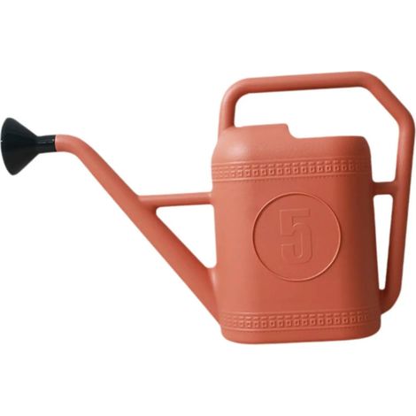 Arrosoir de jardin avec poigne de transport 5 litres rouge (1/5)