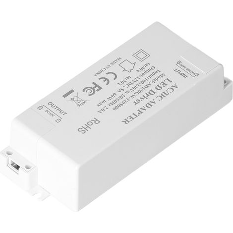 Transformateur d'alimentation pour LED 60 W, entrée AC 100-240 V, sortie DC 12 V 5 A, accessoire pour l'alimentation de lampes DIY (1/5)