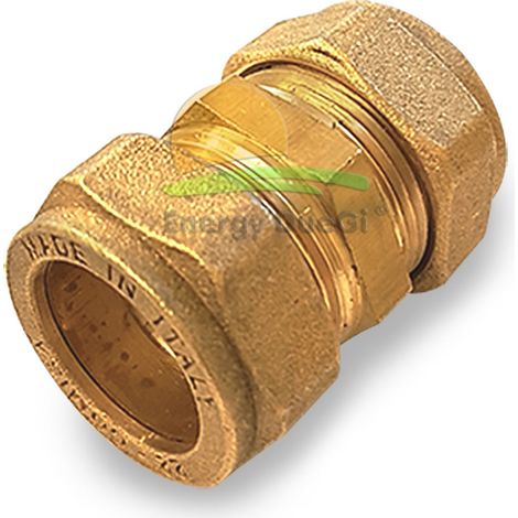 Raccordo dritto a compressione Rame/Rame 22x22 (1/2)