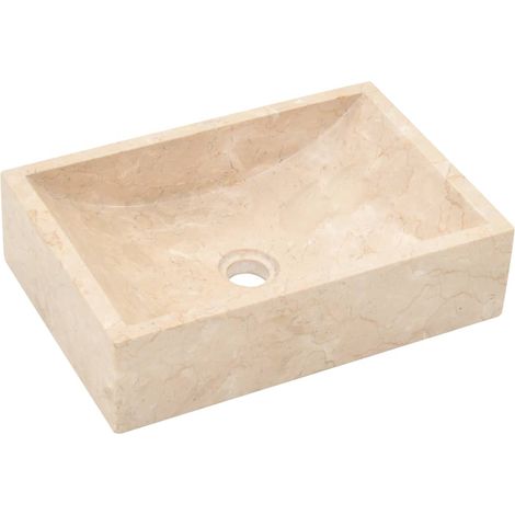Lavandino bagno 45 x 30 cm pietra naturale marmo crema 020002555