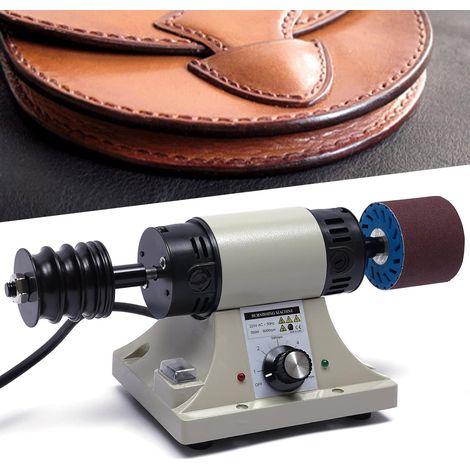 Polisseuse pour cuir, 350 W, polisseuse pour cuir, ponceuse de bords pour cuir tanné végétal, portable et facile à utiliser, 8000 tr/min (1/5)