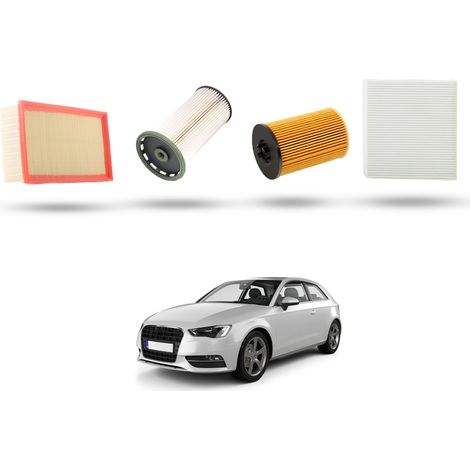 Kit Tagliando 4 filtri compatibile con Audi A3 (8V1,8VK) 1.6 TDI 77kw dal 2012 (1/5)